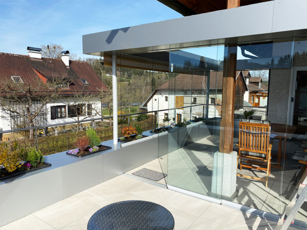 Sommergarten - Glasverbau mit Metallgerüst aus dem Bezirk Rohrbach